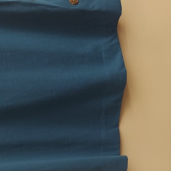 NEW LOFT M Teal Side Button Pullover Sleeveless Tank Top - Picture 8 of 11